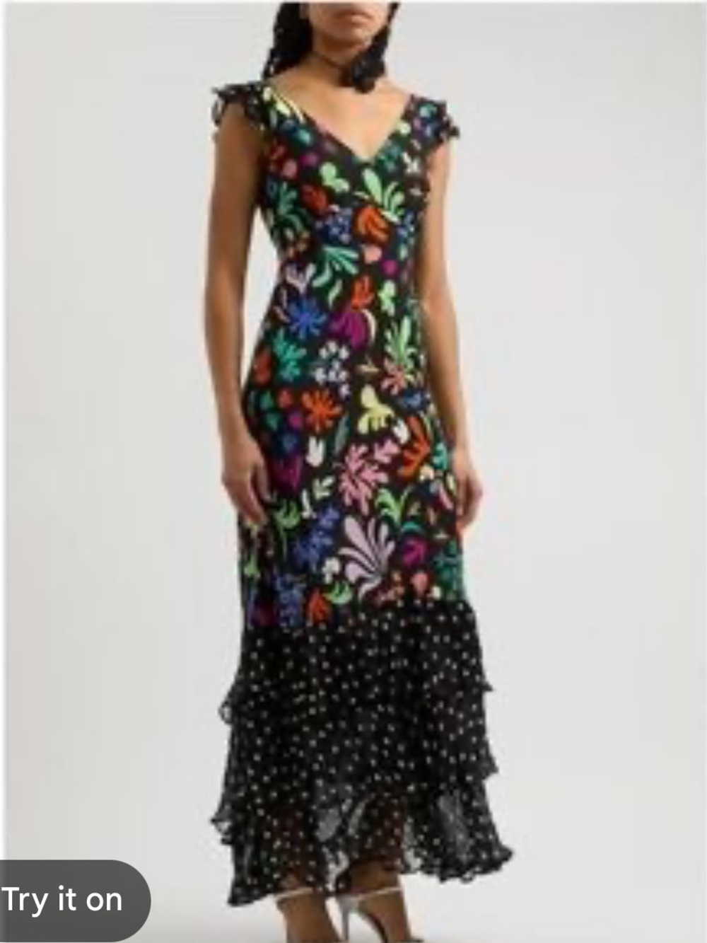 Rixo Silk Ossy Maxi Dress, size 4